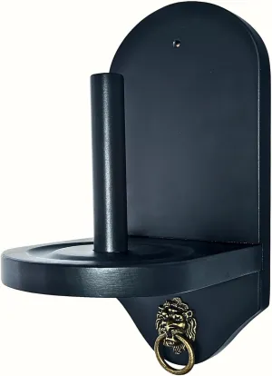 Wall Mount Cone Chalk Holder (Matte Black)  Modern Design with Mounting Hardware  Fits Silver Cup or Master Tweeten Cone Talc