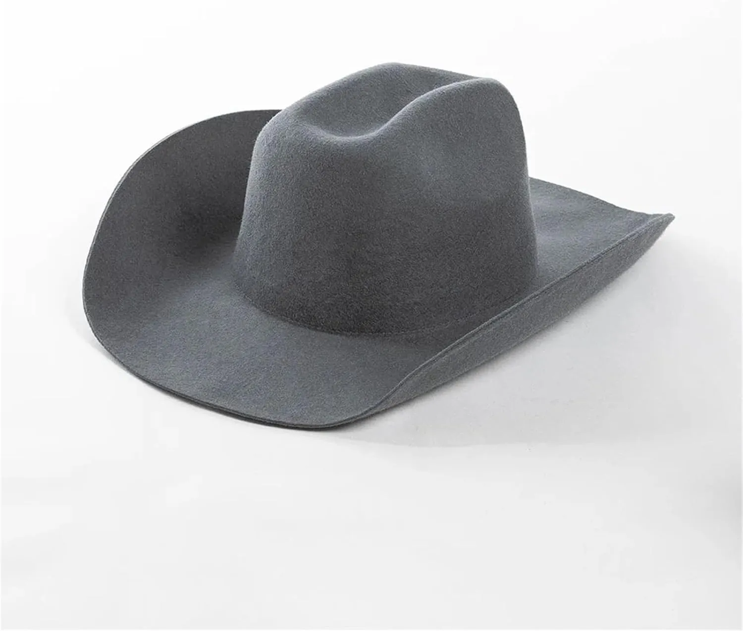 Wool Western Cowboy Caps Women Men Casual Felt Cowgirl Hat Outdoor Warm Concave Shape Fedoras Top Hat